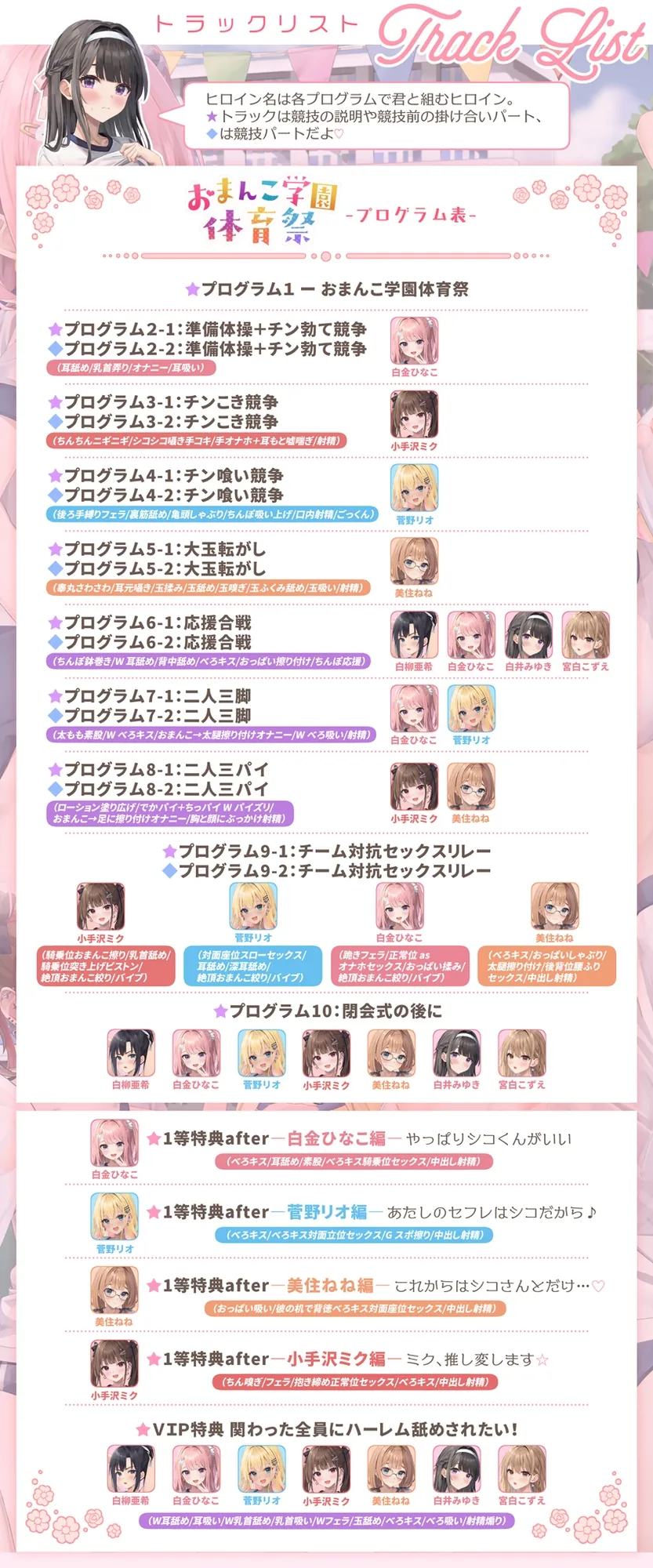 【✅7人×4.5時間超✅8/21まで早期特典つき】おま〇こ学園体育祭≪早漏よわチン争奪戦！≫ ～陰キャで学年カースト最下位の僕が7人の女子にイカされまくった伝説の日～ のサンプル画像5